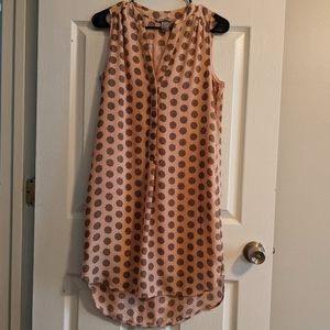 H&M Pink Floral Mini Shift Dress